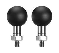 FANAUE 1 inch ball head adapter compatible with RAM mount B size 1" ball with M6x1.0 threaded for motorcycle camera phone holder, 2 Pack