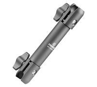 FANAUE - 15cm Double Sleeve Arm Bracket Compatible with 2cm Arm Aluminum Construction Fits 20mm Mounting Ball and Dash Mount (DA-150PRO-M)