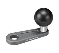 FANAUE Aluminium Alloy 1 Inch Ball Head Adapter with 10 mm Mounting Holes for Motorcycle Mirror Rods, Compatible with RAM Mount B Size Double Socket Arm and Bicycles Motorcycles Mobile Phone Holder
