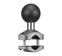 FANAUE Aluminum Alloy Handlebar Clamp Mount U-Bolt Base with 1'' Ball for Rails, Compatible with RAM Mounts B Size Double Socket Arm & Bike Phone Mount Holder