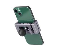 FANAUE Aluminum Phone Holder with 1" Ball Head Adapter Compatible with RAM mounts B Size Double socket arm & Bike Motorcycle Phone Mount for 6-8.5" Smartphone, Anti-loosening knob double protection.