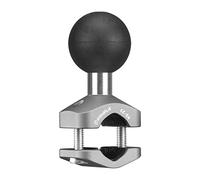 FANAUE CC-06 Aluminum Rearview Mirror U-Bolt Base Compatible with RAM Mounts B Size 1 inch Ball Double Socket Arm & Bike Motorcycle Phone Holder for 0.4" to 0.6" Diameter Rail