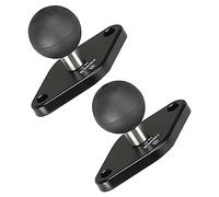 FANAUE Diamond Mount Base Compatible with RAM Mount B Size Double Socket Arm And Motorcycle Phone Holder,Center Distance Between Two Mount Holes is 1.912'', Meets Industry Standard AMPS Hole Pattern.