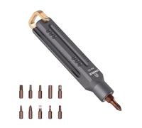 FANAUE EDC Precision Screwdriver Set, Magnetic Mini Screw Driver with 10 S2 Steel Bits & Portable Aluminum Handle, Compact Multi-Bit Pocket Tool for Electronics, Household Fixes, and DIY Projects