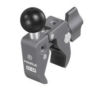 FANAUE Handlebar Base Mount Strong Rod Clamp with 1'' Ball for Rails 0.5" to 2.0" in Diameter, Compatible with RAM Mounts B Size Double Socket Arm & Bike Motorcycle Phone Mount Holder