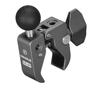 FANAUE Handlebar Clamp Base with 1 Inch Ball Adapter for Diameter 13-52 mm Motorcycle Bicycle Handlebars, Mobile Phone Holder Socket Compatible with RAM Mount B Size Double Base Arm, Made of Aluminium