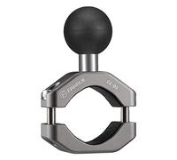 FANAUE Handlebar U-bolt mounting base made of aluminium alloy with 1 inch TPU ball, compatible with RAM mounts B size, double base arm and bicycle mobile phone holder, for rails with a diameter of