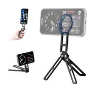 FANAUE Magnetic Pocket Phone Tripod Foldable Compatible with Magsafe iPhone Plus Pro Max Series, Magnetic Phone Holder for 4.5-7.5" phones, Selfie Stick Handle Smartphone Desk Stand Travel All in One.