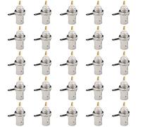 Fanbalunke BNC Female Panel Mount Connector 25 Pcs BNC Chassis Female Nut Bulkhead Panel RF Connector Solder Jack Adapters for RG58 RG59 RG6 RF Coaxial Cable