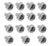 Fanbalunke Coax Cap Cover 15 Pcs F Type 75 Ohm Terminator Coaxial Terminator Caps for Ports on Splitter, AMP, Coaxial Cable, TV Antenna, Wall Plates, Booster