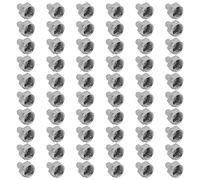 Fanbalunke Coax Cap Cover 60 Pcs F Type 75 Ohm Terminator Coaxial Terminator Caps for Ports on Splitter, AMP, Coaxial Cable, TV Antenna, Wall Plates, Booster