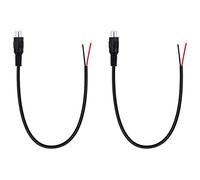 Fancasee 2 Pack Speaker Wire RCA Female Plug Jack Connector Adapter to Bare Wire Open End Audio Video RCA Cable for Amplifier Receiver Speakers