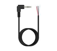 Fancasee 6FT 3.5mm 1/8" to Speaker Wire TRS Stereo Right Angle Male Plug to Bare Wire Pigtail 3.5mm Jack Connector Adapter Repair Audio Cable for Speaker Headphone Headset Earphone