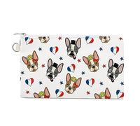 Fance French Bulldog Coin Purse Change Holder Pouch Funny Cellphone Bag Mini Wallet Clutch Purse Small Key Holder For Women Men
