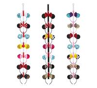 Fancheer 3Pcs Mouse Ears Headband Holder Headpiece Hanger Organizer Hair Accessories Storage Hanging Wall Display Decor