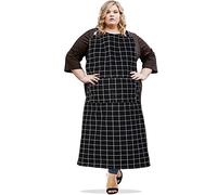 FanChose Plus Size Aprons for Women with Pockets, Men Cotton Kitchen Apron, Canvas Cooking Apron for Barber, Baking, Cooking, Painting, Garden Gardening, Cleaning, BBQ