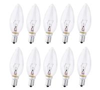 FanciBuy Light Bulbs Small Screw in, 10 Pack E14 Candle