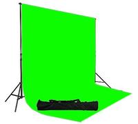 Fancier UL30 Chromakey Green Screen Muslin Backdrop Support System Kit, 10x12 ft