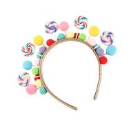 Fanciful Candy Molded Hairband for Children Thin Oven Bake Clay Constructed Not Slip Hair Decoration Festival Hair Clamps with Beads