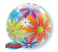 Fanciful Flowers 22"/56Cm Bubble Balloon