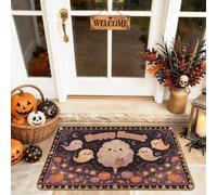 Fanciful Ghost Halloween Quote Ghosts Welcome Door Mat 29x17 Inch