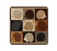 Fanciful Hedgehog Washer Dryer Top Protector Mat, Cute Forest Animals Laundry Room Covers, Fall Seasonal Rubber Anti-slip Waterproof Washer And Dryer Mats for Home 24x24 Inch
