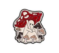 Fanciful Hobgoblin Tale Mushroom Umbrella Brooch Creative Cartoon Design for Playful Outfit Upgrade Pin for Added Fun Alloy Corsage Pin