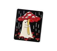 Fanciful Hobgoblin Tale Mushroom Umbrella Brooch Creative Cartoon Design for Playful Outfit Upgrade Pin for Added Fun Fanciful Hobgoblin Tale Mushroom Umbrella Brooch Creative Cartoon Design