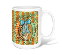 Fanciful Pumpkins Harvest Quote Autumn Ceramic Coffee Mug 15oz