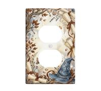 Fanciful Witchy Fantasy Theme Witch Hat Duplex Outlet Covers Plate