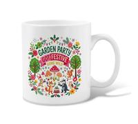 Fanciful Woodland Animal Party Theme Forest Animals Ceramic Coffee Mug 11oz | Fanciful Forest Animal Illustrations, Tea Cup, Vibrant Botanical Accents, Charming Woodland Celebration Theme