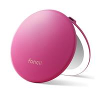 Fancii Taylor Compact Travel Mirror with Light, Rechargeable, 10x /1x Magnifying, 3 LED Light Settings - Best for Makeup, On The Go Touch-Ups, (Magnolia Burst)