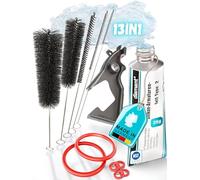 fancility 13-Piece Care Set for Siemens EQ5 EQ6 EQ7 EQ8 Bosch Vero Neff Gaggenau - 25 g Silicone Grease, 1 x Mould Seal Brewing Unit, 6 x Sealing Rings O-rings, 5 x Cleaning Brushes, Fully Automatic