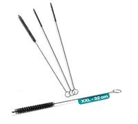 fancility® 4 x Cleaning Brush (3 & 7 mm Diameter 32 cm Long) for Fully Automatic Coffee Machines, Milk Hose & Coffee Spout, Milk Hose Breasts for Miele Jura Siemens Krups Saeco Bosch Brewing Group