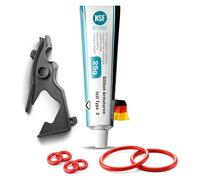fancility® 8-Piece Care Set & Replacement Parts for Siemens Brewing Unit EQ Models (EQ8 EQ7 EQ6 EQ5 Bosch Vero) - Includes 25 g Silicone Grease, 1 x Mould Seal and 6 x O-Ring Seal Coffee Machine