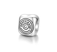 FANCIME Harry Potter x Collaborative Collection - Gryffindor Bead Charm, Sterling Silver Charms Bracelet Jewellery Gift for Women Girls