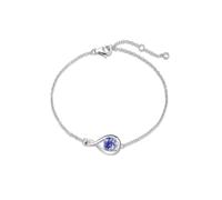 FANCIME Tanzanite Bracelets 925 Sterling Silver December Birthstone Simple Infinity Bracelet Fine Jewellery Mothers Day Birthday Gifts for Her Mom Wife, Chain Length 6.7"+1.2" Extend