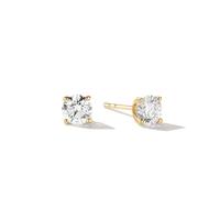 FANCIME0.7 Ct. Tw. Lab Grown Diamond 4-Prong Stud Earrings in 14K Real Gold (D-E Color, VS Clarity) Fine Jewellery for Women Anniversary Birthday Gifts for Her