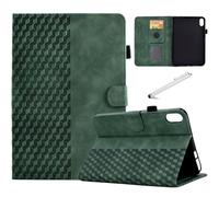 Fancity Case for iPad Mini 6th Generation 2021 (8.3 Inch), Mini 6 Suede Protective Case with Pencil Holder & Kickstand Smart Auto Wake/Sleep Cover with Card Slots, Green