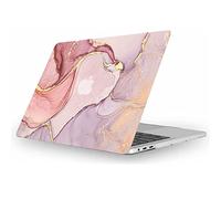 Fancity Compatible with MacBook Air 13 Inch Case 2020 2021 2022, Model A2337 M1 A2179 A1932 with Touch ID Hard Plastic Cover Anti-Scratch Protective Case for New Mac Air 13 2018-2022, Marble Pink