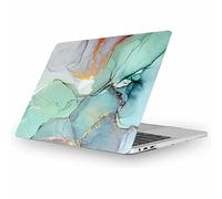 Fancity Compatible with MacBook Air 13 Inch Case 2020 2021 2022, Model A2337 M1 A2179 A1932 with Touch ID Hard Plastic Cover Anti-Scratch Protective Case for New Mac Air 13 2018-2022, Marble Green