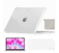 Fancity Compatible with MacBook Neo 13 inch Case 2026 Release Model A3404, High-Transparency Anti-Scratch Slim Protective Neo 13 Case with Keyboard Cover & Screen Protector Accessories, Crystal Clear