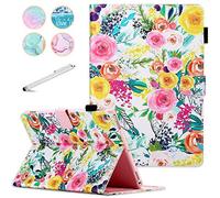 Fancity for iPad 9th Gen Case, 10.2 Inch PU Leather Case with Pen Holder, Card Slot Smart Wake Sleep Stand Cover, Rose