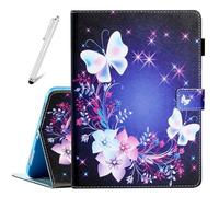 Fancity for iPad (A16) 11th Generation 11 Inch 2025, iPad 10th Generation 10.9 inch 2022, PU Leather Case with Kickstand Pencil Holder, Magnectic Cover with Smart Auto Wake/Sleep, Fancy Butterfly