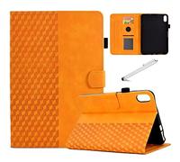 Fancity for iPad (A16) 11th Generation 11 Inch 2025, iPad 10th Generation 10.9 inch 2022, Suede Leather Case with Kickstand Pencil Holder, Magnectic Cover with Smart Auto Wake/Sleep, Yellow