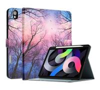 Fancity for iPad Air 5th Generation Case (2022), iPad Air 4th Generation Case (2020) 10.9 Inch, Smart Case Auto Sleep Wake with Pencil Holder, [Support Touch ID & iPad 2nd Pencil Charging], Forest