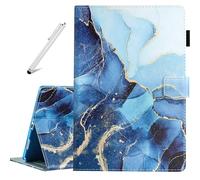 Fancity for Samsung Galaxy Tab A8 10.5 Inch Case 2022 Release, Multi-Viewing Angles, PU Leather Smart Cover with Auto Sleep Wake Feature for Galaxy Tab A8 Tablet [SM-X200/X205/X207], Marble Blue