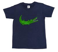 Fancy A Snuggle African Giraffe Cartoon Kids Boy Girl Cotton Short Navy Blue Sleeve T-Shirt - Size 9-11 Years