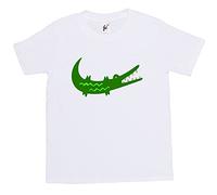 Fancy A Snuggle African Giraffe Cartoon Kids Boy Girl Cotton Short White Sleeve T-Shirt - Size 3-4 Years