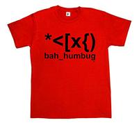 Fancy A Snuggle Bah Humbug Scrooge Grinch G omputer Language Red Mens Cotton Short Sleeve T-Shirt Size XXXL 3XL